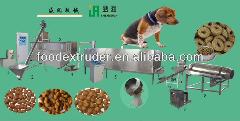 Pet dog food machine 100-500kg/h