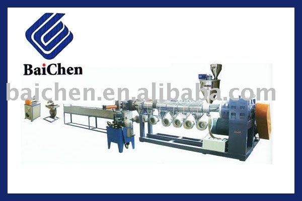 PET flakes pelletizing machine