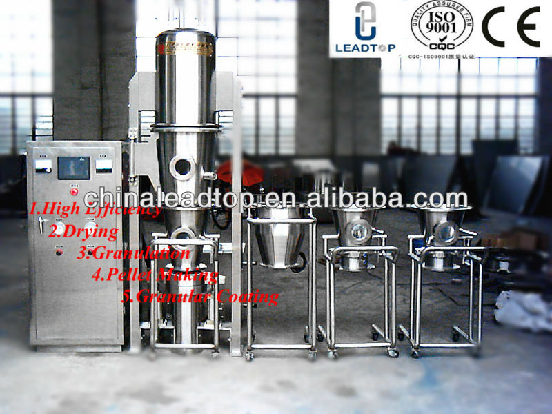 PGL-5 Fluidization Bed Granulating Machine for pellet coating and making