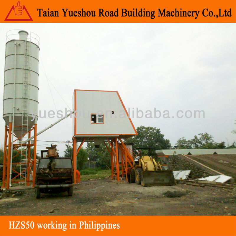 Philippines worksite for Concrete Plant HZS50