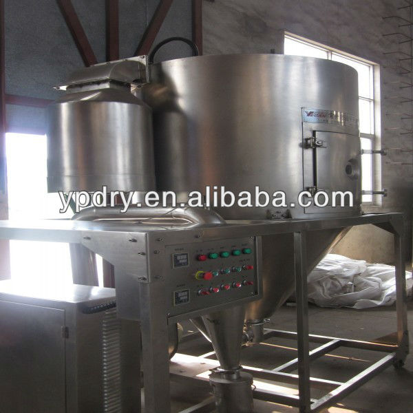 Pigment spray atomzing/granulating dryer/spray dryer