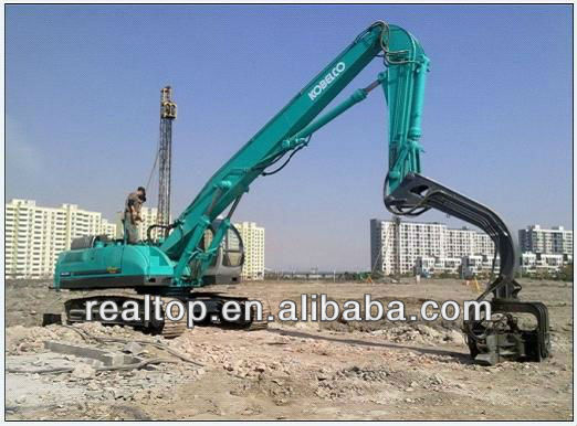 pile hammer (attached to 20~25 tons excavator)