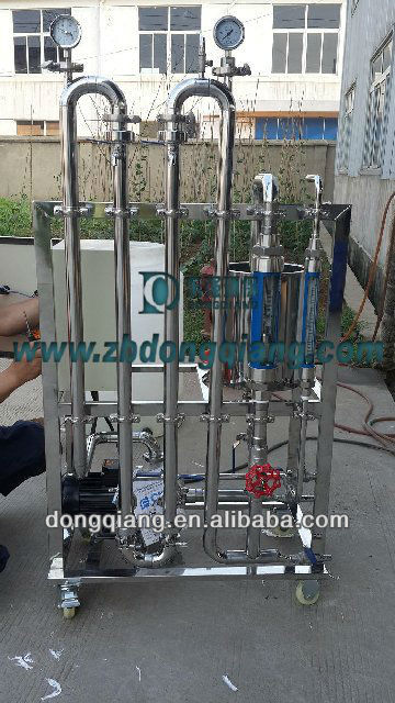 pilot plant with ceramic membrane filter elements for MF filtration in chemical industry