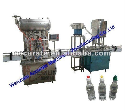 Piston filling plant for liquid