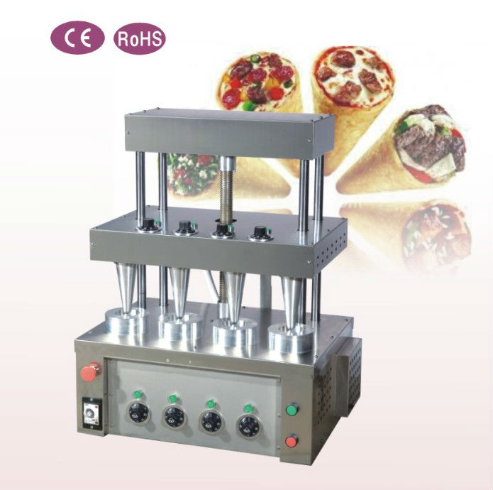 Pizza cone molding machine