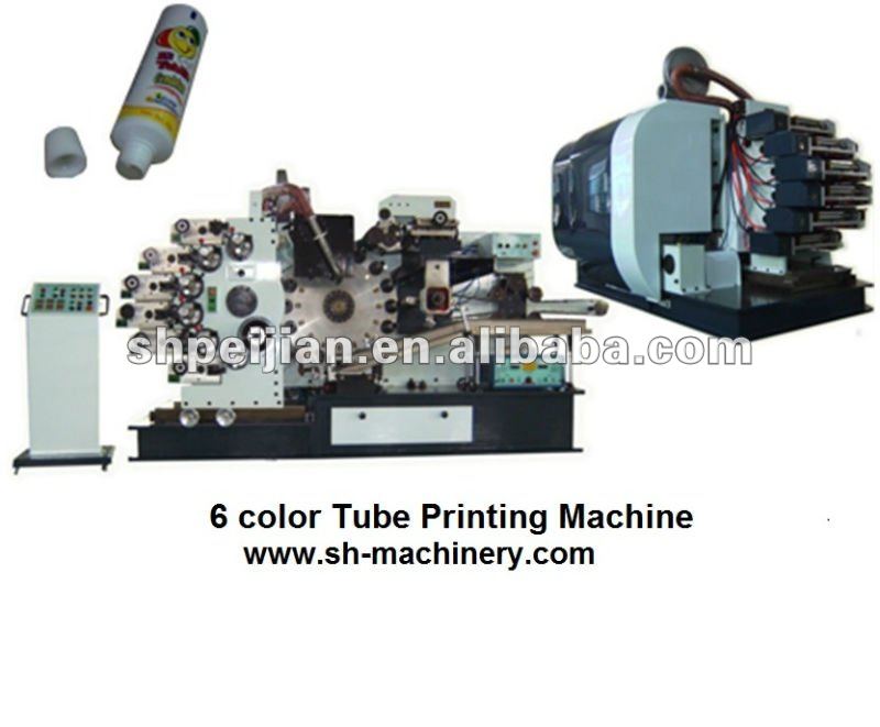 PJT-6 6 color Tube curved offset Printing machine (with Oven)