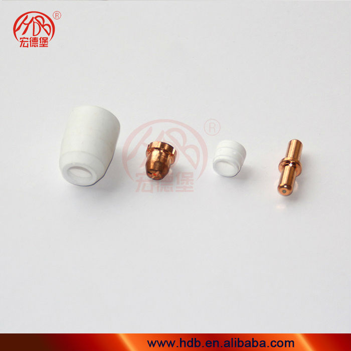 plasma cutting torch spare parts-Nozzle/Electrode/shield cups/cutting diffuser