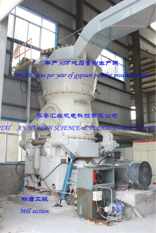 plaster of paris machine 100tons per day