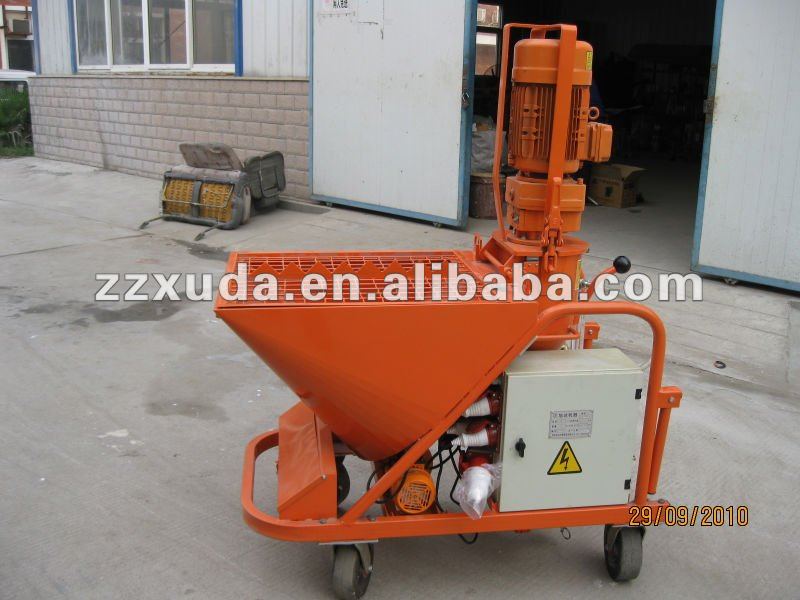 Plaster rendering machine