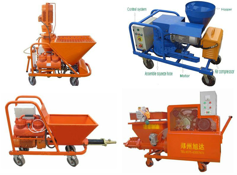 Plaster spraying machine