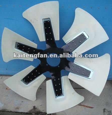 Plastic car fan blade for excavator Komatsu 6HK1/PC300-6