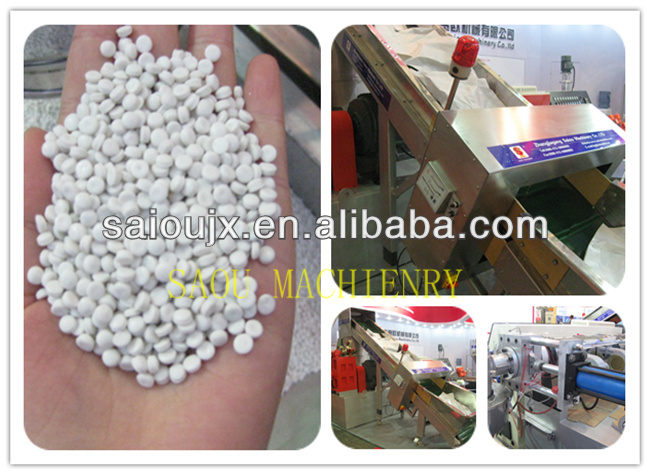 Plastic PP PE bottle flakes recycling granulator