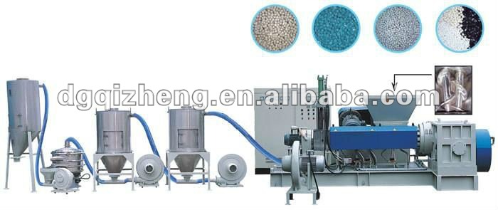 plastic raw material mixer - recycled plastic pelletizer granulating machine