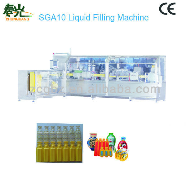 Plastic stand amplue filling and sealing machine/different shpe of plastic ampule packing machine/liquid packing machine