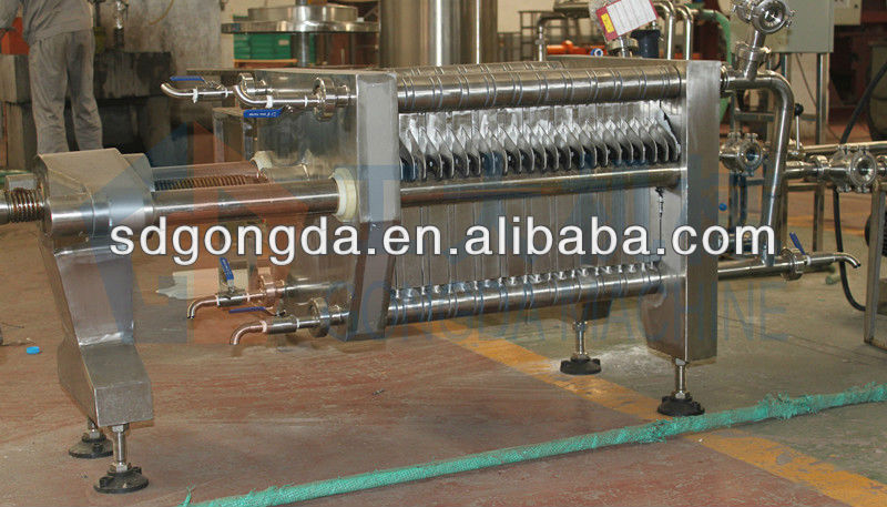 Plate and frame diatomite filter machine 3T