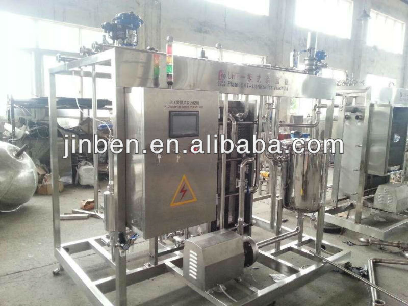 Plate milk pasteurizer and homogenizer