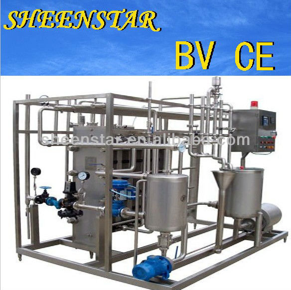 Plate type milk pasteurizer