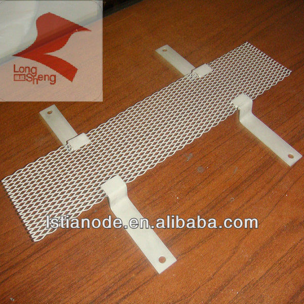 Platinum coated titanium mesh electrodes