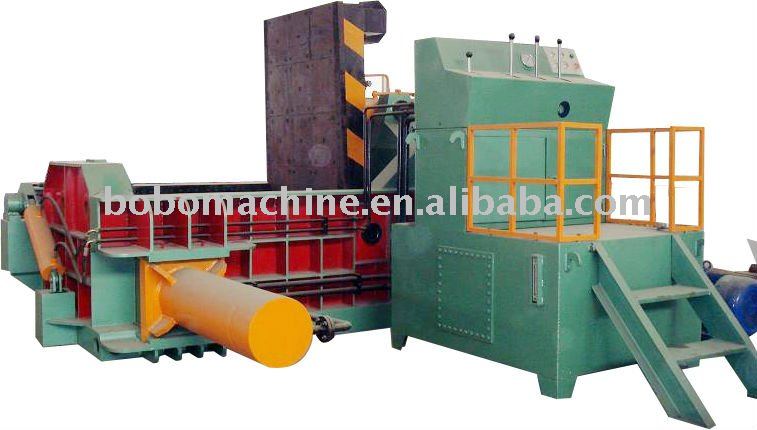 PLC control hydraulic scrap car baler