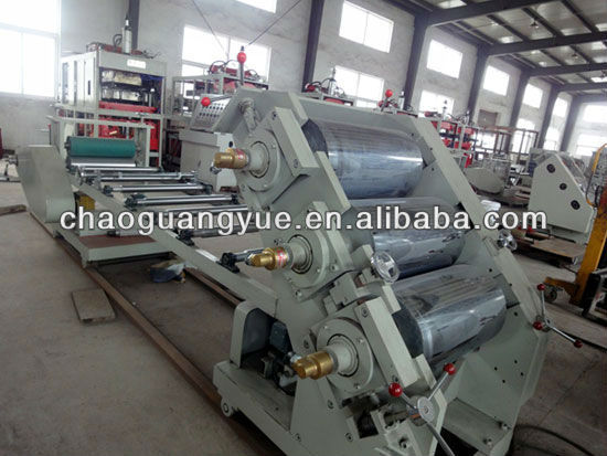 PLC control Three-roll Rubber Calender machine/Rubber product making calender machine