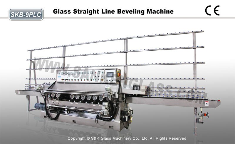 PLC Controlled Mirror Glass Grinding Machine