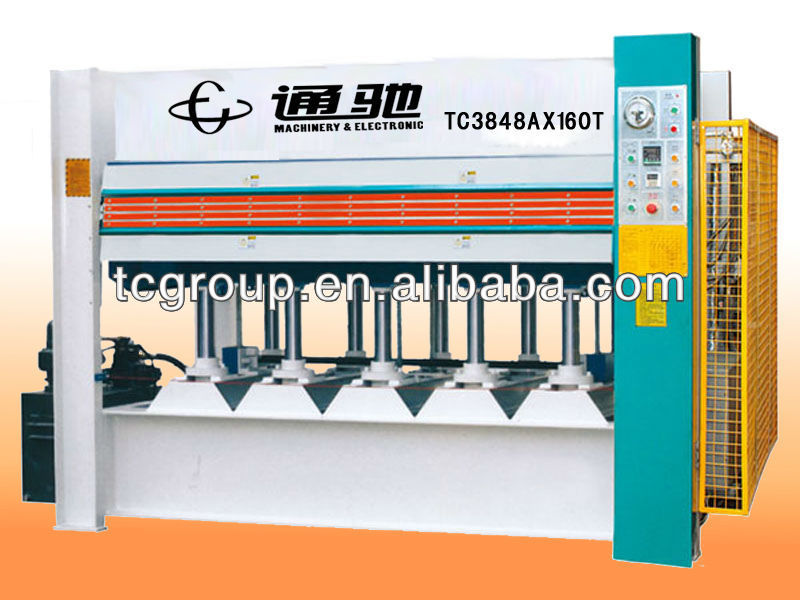 plywood hot press Hot sellling high efficiency woodworking hot press machine made in china