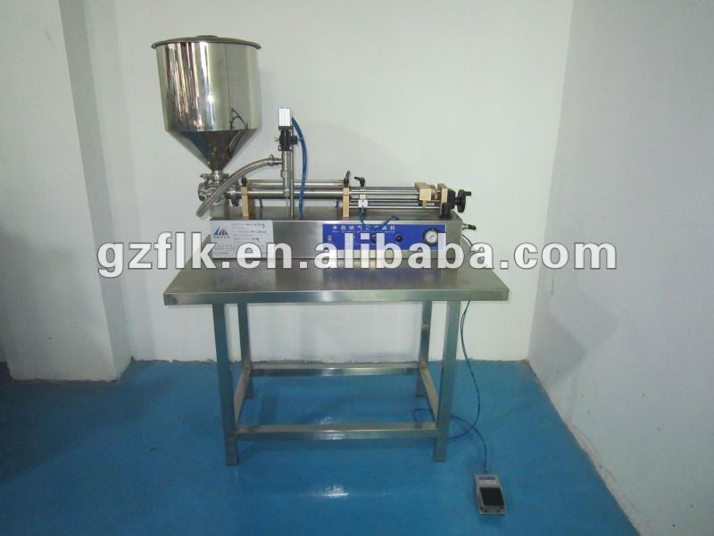 pneumatic cream and shampoo filling machine