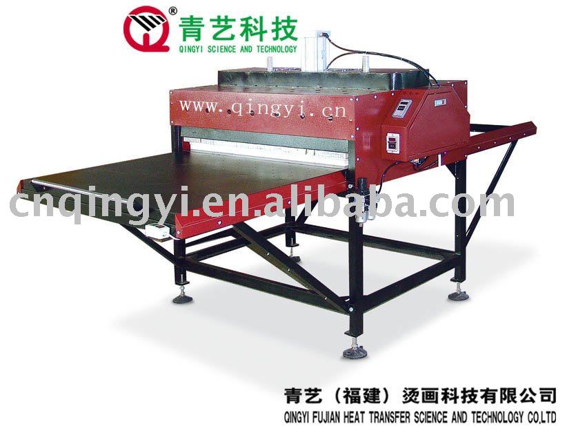 Pneumatic double stations heat press machine