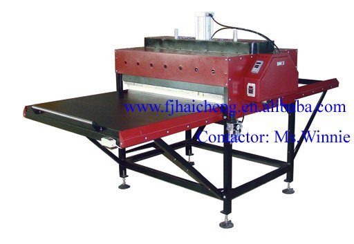 Pneumatic double stations tshirt heat transfer press machine