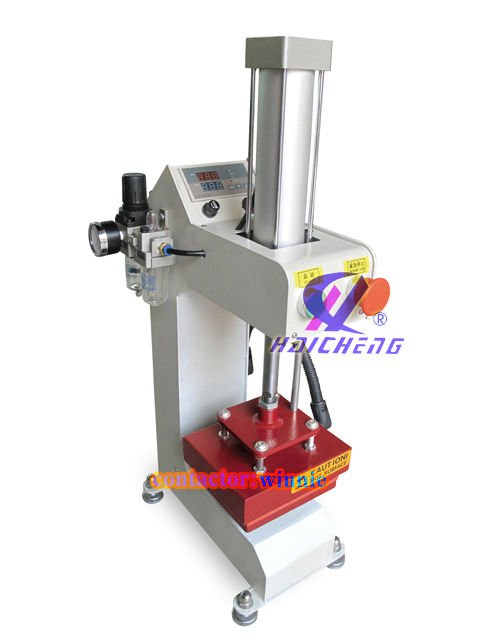 Pneumatic heat transfer press machine