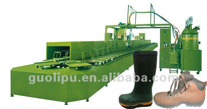 Polyurethane safety shoes production line