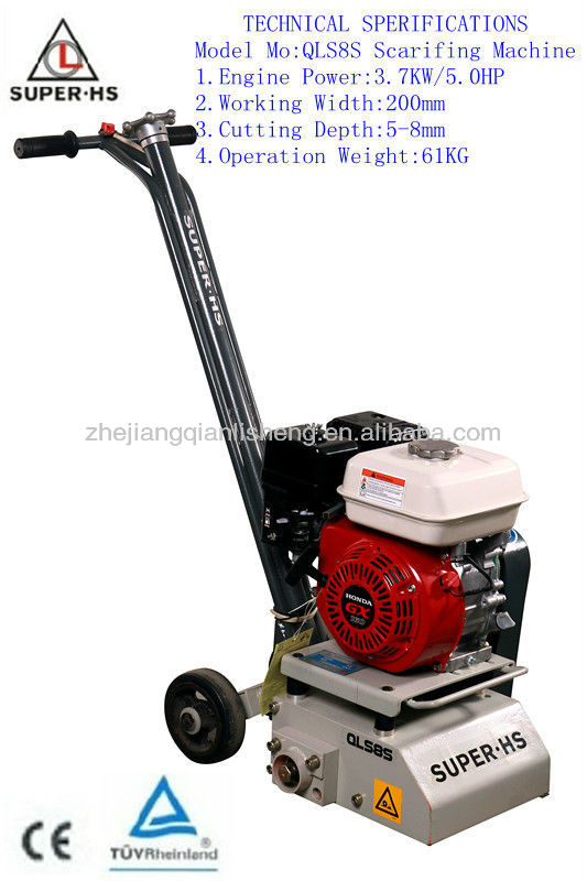 Popular QLS8S concrete scarifiers electric with CE