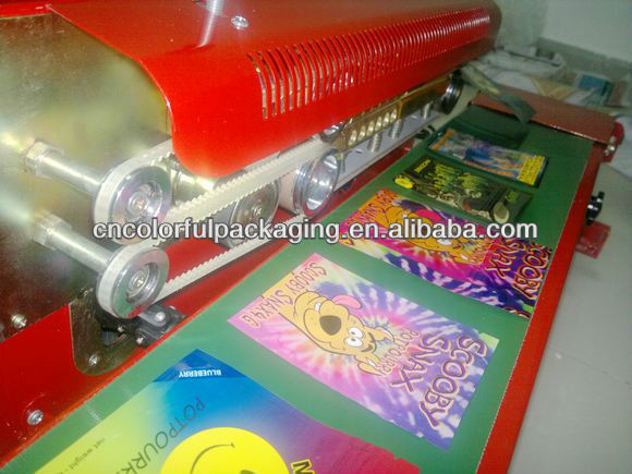 portable aluminium foil bag sealing machine conveyor/continuous plastic bag sealer heat sealing machine