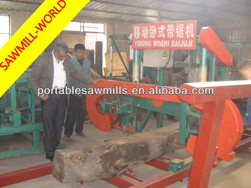 portable horizontal band timber cutting saw mill (diesel/electrical)