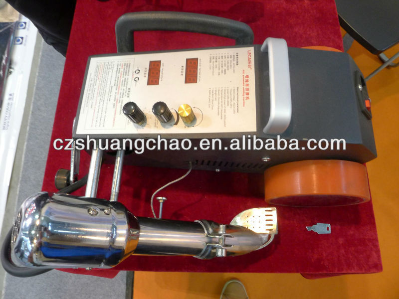 Portable type hot air welding machinefor banner