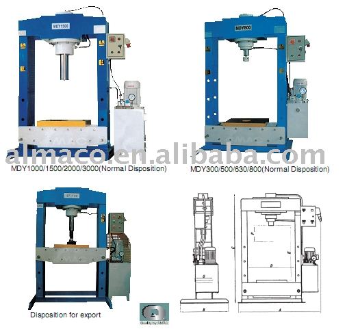 Portal Frame Power-operated Hydraulic Press Machine