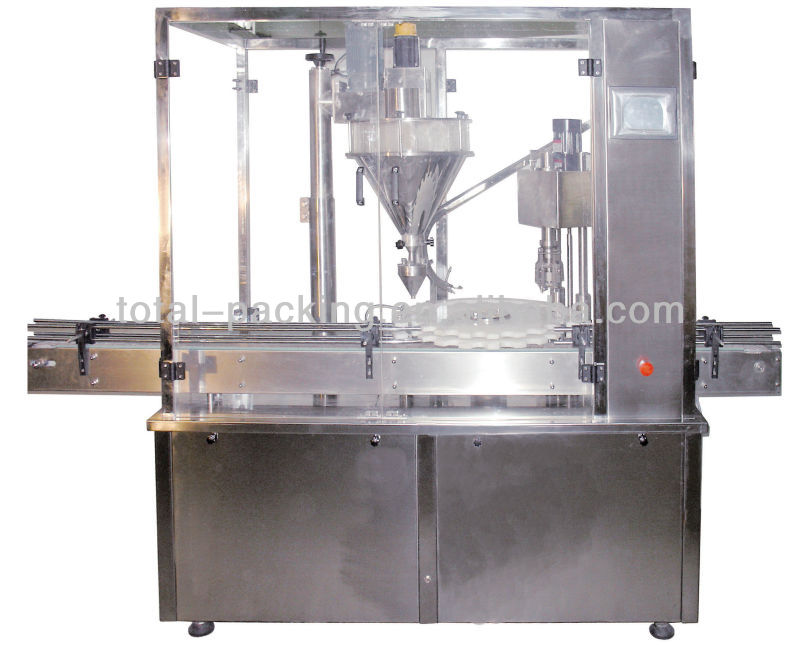 powder filling capping compact machine