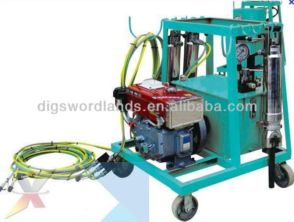 Powerful Pneumatic Hydraulic Concrete Splitter. Block Buster