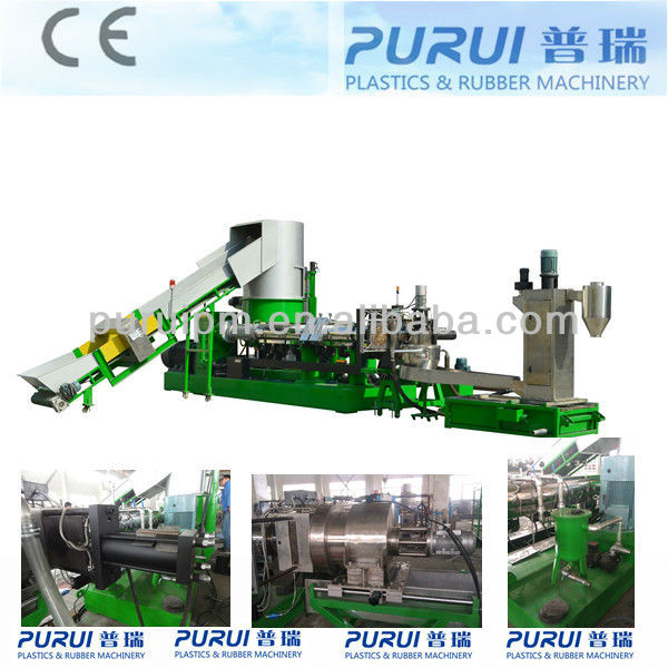 PP PE PET plastic film / bag recycling and pelletizing machine