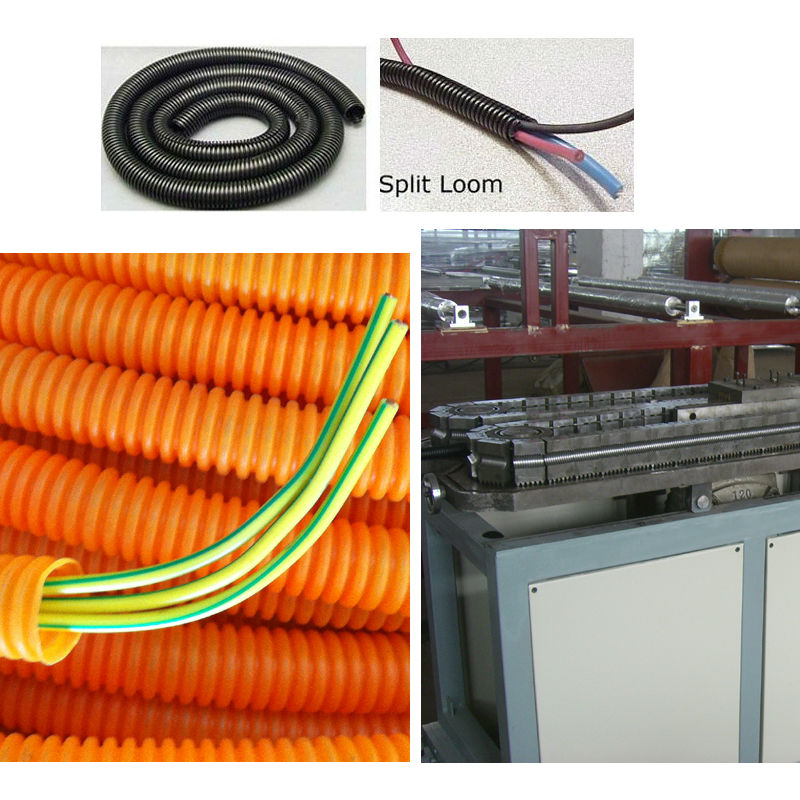 PP Single wall corrugation hose machine