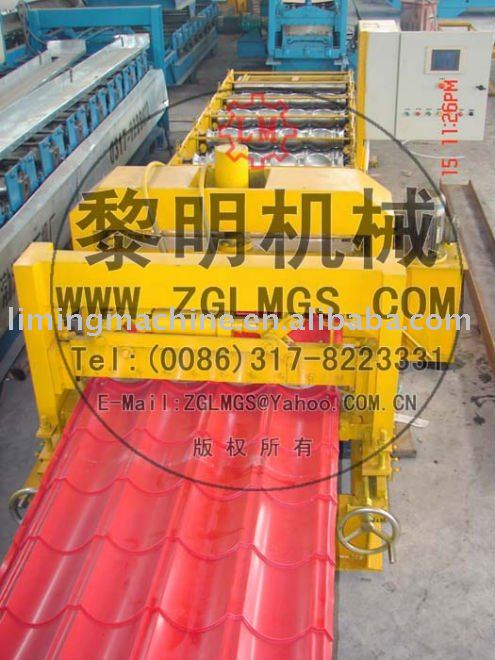 pre-painted glaed tile forming machine