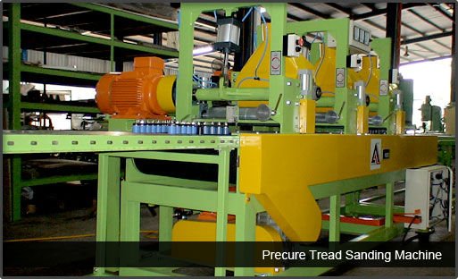 Precure Tread Liner Sanding Machine