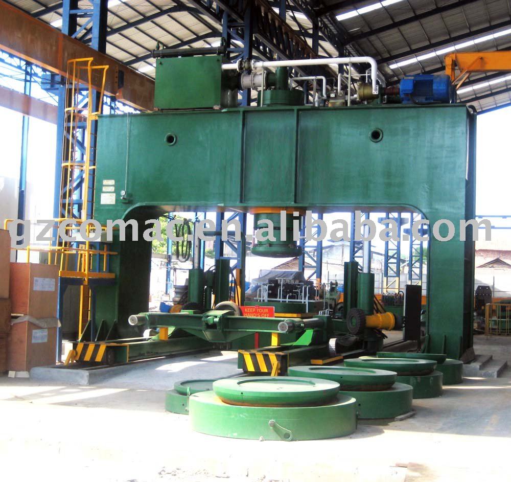 Press and flanging machine for End head