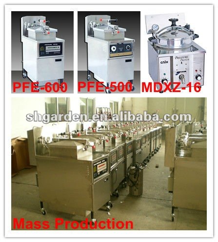 Pressure chicken fryer with stainless steel