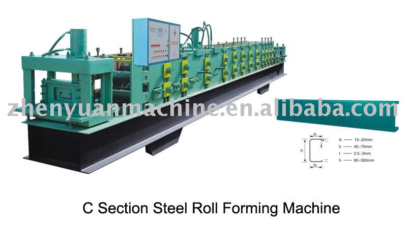 Producer of steel purlin forming machine,c shape roll forming machine,c purlin making equipment