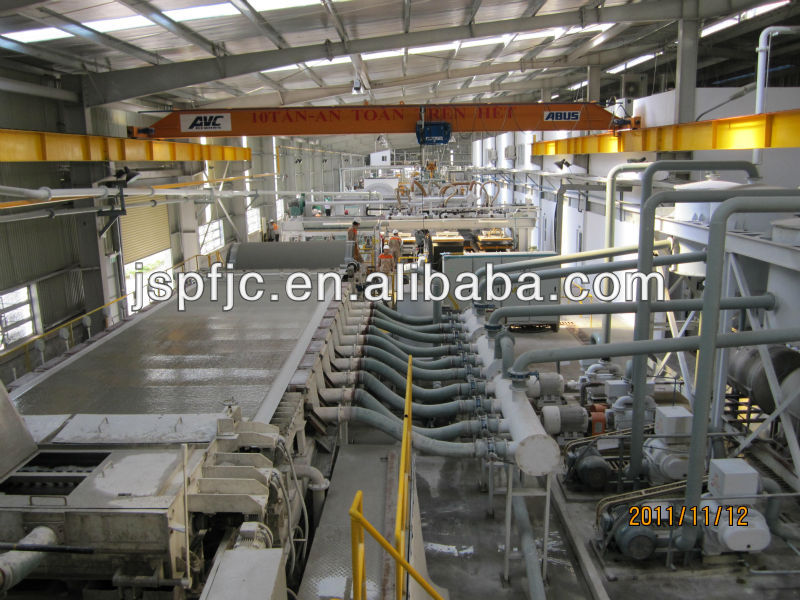 production line for cement board