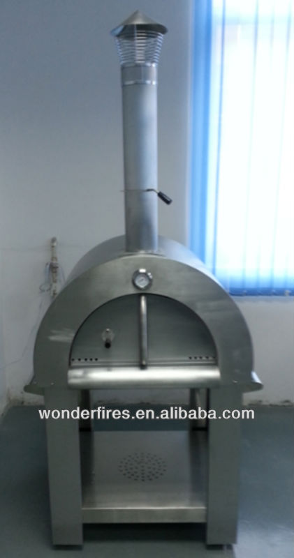 Professional Stainless Steel looking Wood Pizza Oven