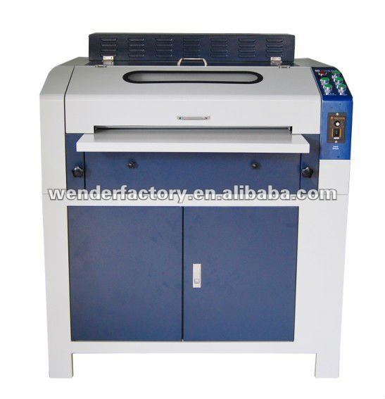 Professional supplier WD-FLM-B36 36inch Flower Patterm texture Embossing UV Coater Laminating album UV laminating machines