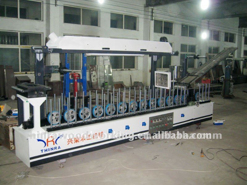 profile wrapping machine for cabinet and window hot and cold glue