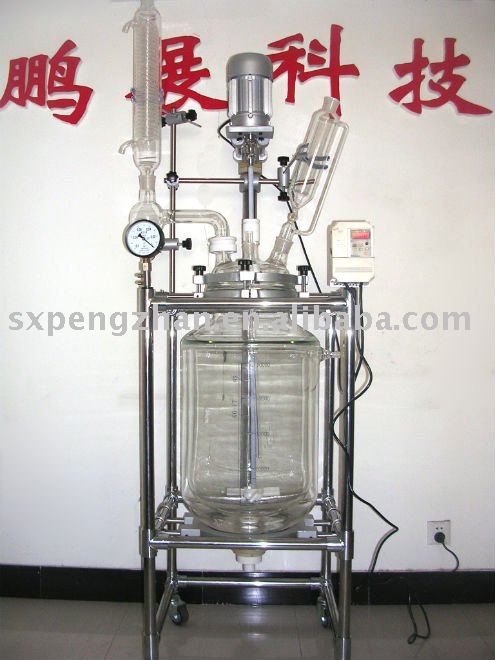 PTFE Sealing 50L Jacketed Glass reactor